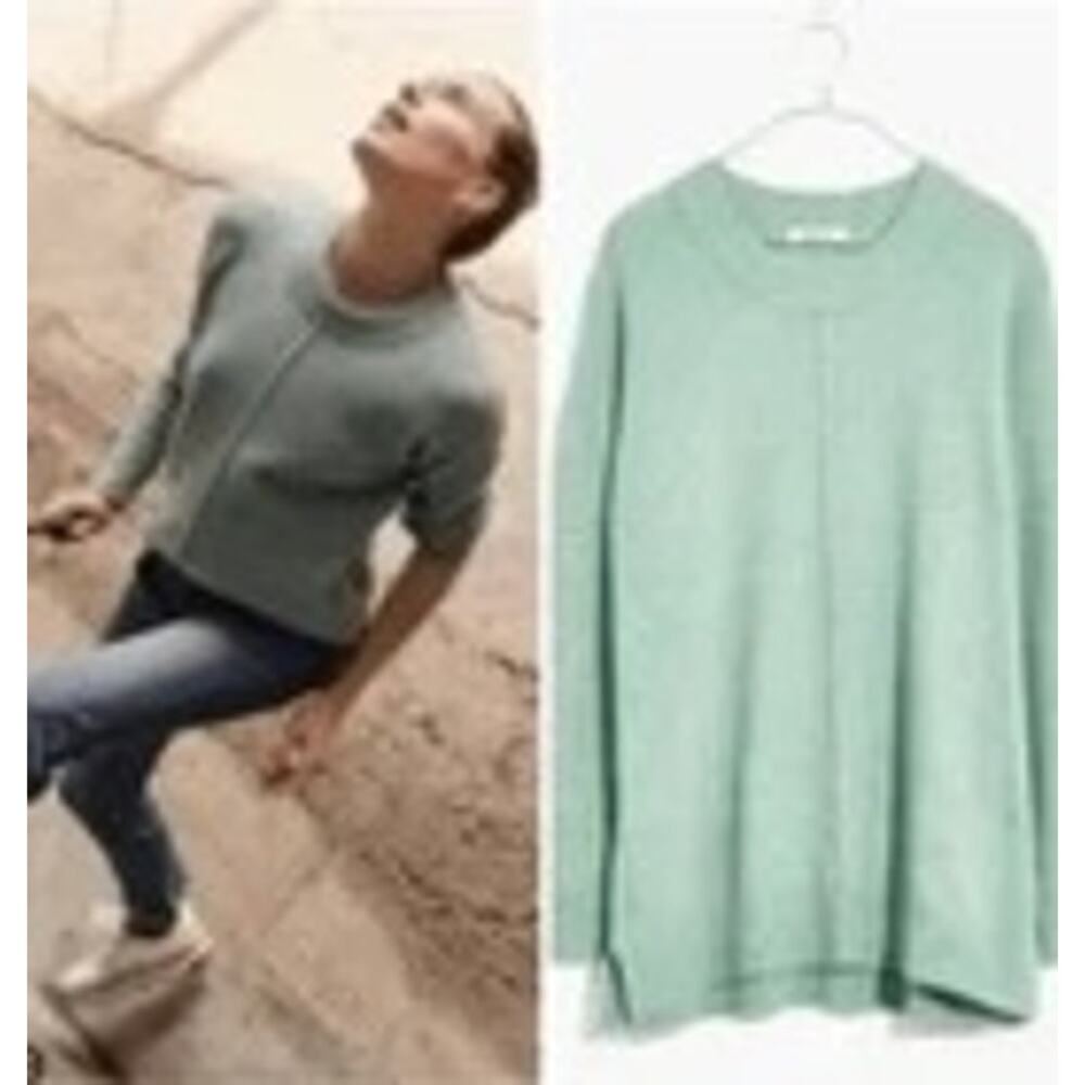 Madewell Cozies Merino Wool Alpaca Blend Sweater Seafoam Green Size Small